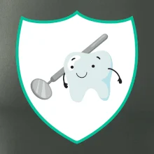 Zúbok na prsníku - zrkadlo