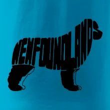 Novofundlandský pes - nápis v tele