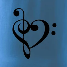 Husľový kľúč srdce