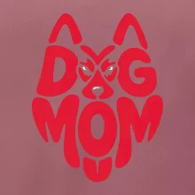 Dog mom nápis v hlavě