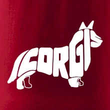 Corgi - nápis v tele Corgi - nápis v tele