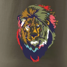 Hlava leva kreslená jednoduchá