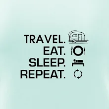 Eat sleep travel - Malý príves Eat sleep travel - Malý príves
