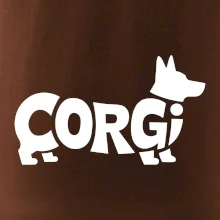 Corgi nápis v tele