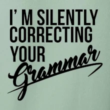 Correcting grammar