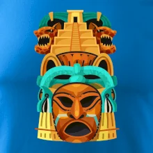 Mayová maska s pyramídou