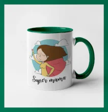 Kreslený obrázok Super mama