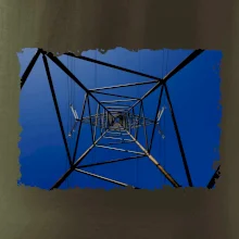 Stožiar vysokého napätia zospodu