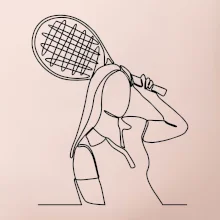 Tenistka jedným ťahom