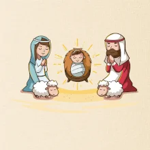 Ježiško v jasličkách