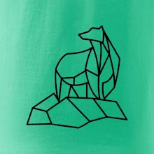 Geometria ľadový medveď na ľade