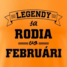 Legendy sa rodia vo februári