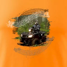 ATV štvorkolka v lese ATV štvorkolka v lese