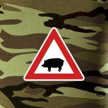 Dopravná značka - Pozor prasa domáca