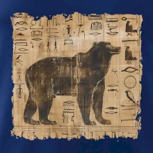 Egyptské hieroglyfy medveď