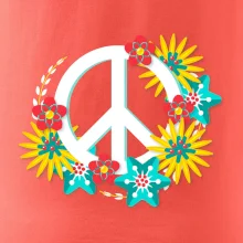 Peace symbol abstraktný