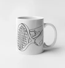 Tenisová raketa jedným ťahom Tenisová raketa jedným ťahom