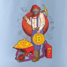 Baník ťaží Bitcoiny