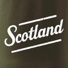 Scotland Vintage nápis Scotland Vintage nápis