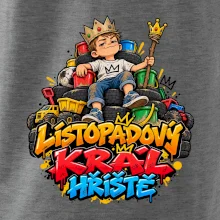Listopadový král dětského hřiště na trůnu