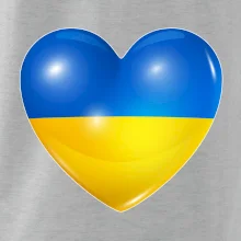 Ukrajina srdce vlajka