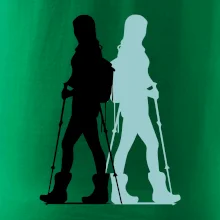 Nordic walking figúry - žena