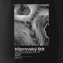 Kôprovský štít - vrstevnice v obdĺžniku