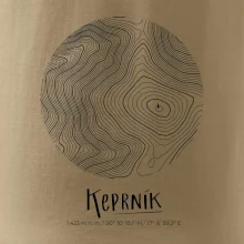 Keprník - vrstevnice v kruhu