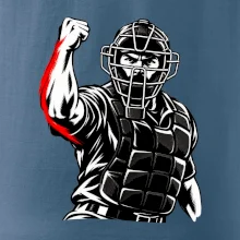Baseballový rozhodčí signalizuje strike
