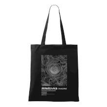 Milešovka - vrstevnice v obdĺžniku