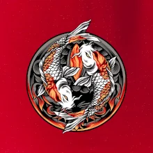 Yin & Yang Koi kapor - oranžový