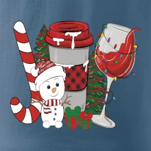 Vianoce, víno a snehuliak