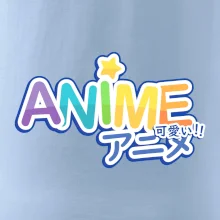 Anime nápis dúhový