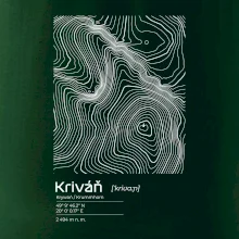 Kriváň - vrstevnice v obdĺžniku