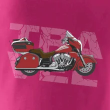 Cestovná motorka Amerika červená