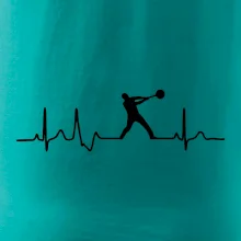 EKG hod kladivom muž