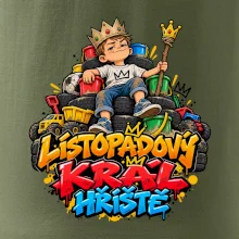 Listopadový král dětského hřiště na trůnu