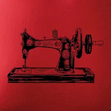 Šijací stroj - starý kreslený Šijací stroj - starý kreslený