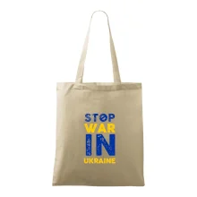 Farebný nápis Stop war in ukraine