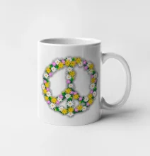 Peace symbol margaréty