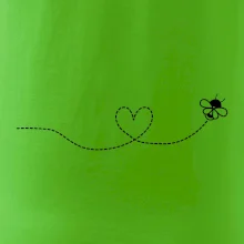 Dráha letu včely - srdce Dráha letu včely - srdce