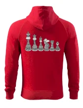 Šachové figúrky v rade - kreslené