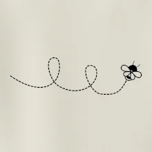 Dráha letu včely - slučka