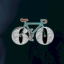 Narodeniny 60 rokov na bicykli