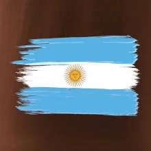 Argentína vlajka kreslená štetkou