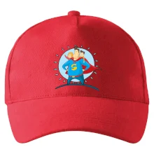 Táta superman - dievča a chlapec Táta superman - dievča a chlapec