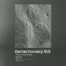 Gerlachovský štít - vrstevnice v obdĺžniku