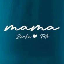 Mama - tričko menami deti písacie