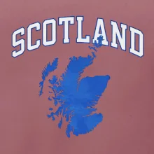 Scotland nápis s mapou