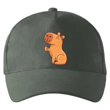 Kapybara s palcom hore